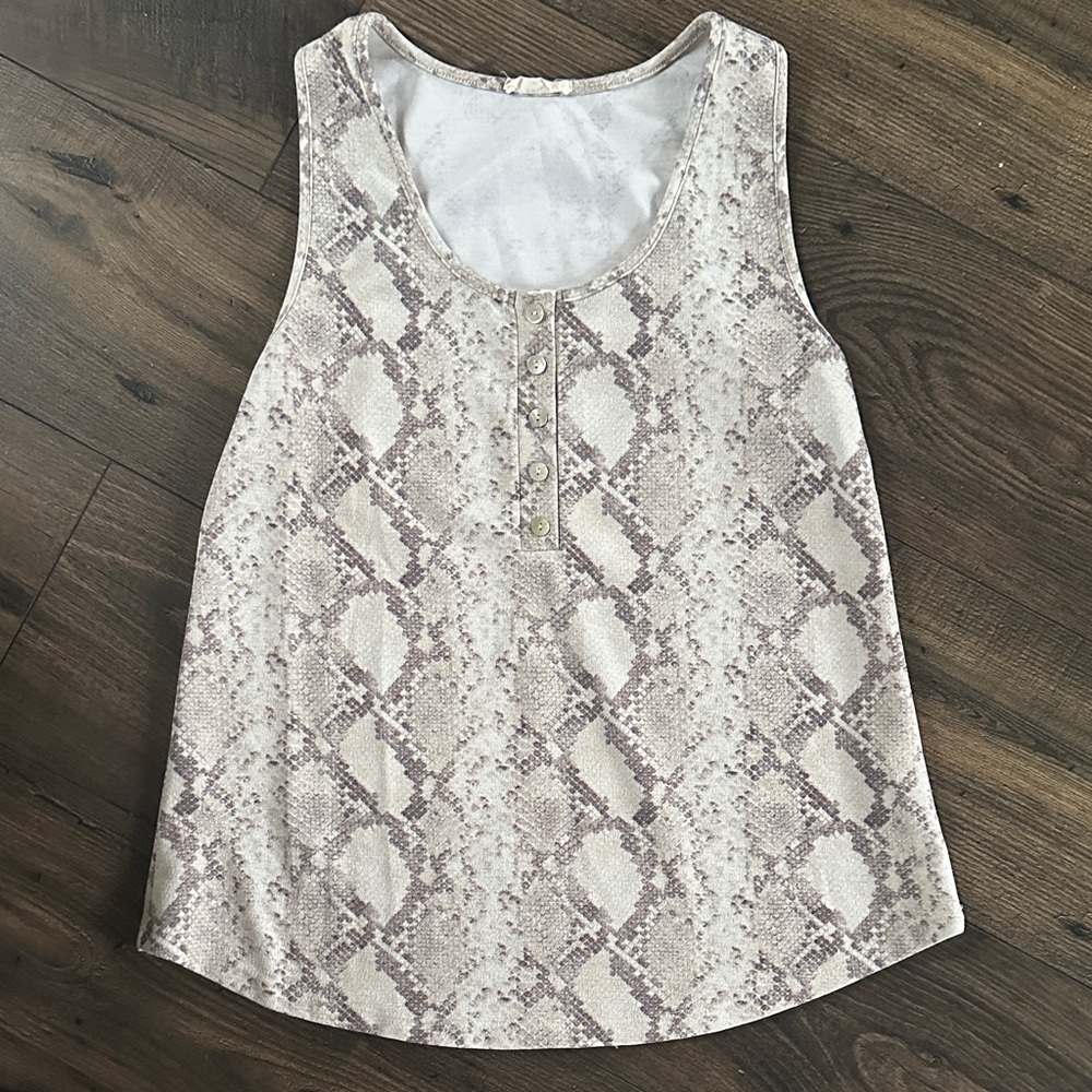 entro Snake-Print Tank Top